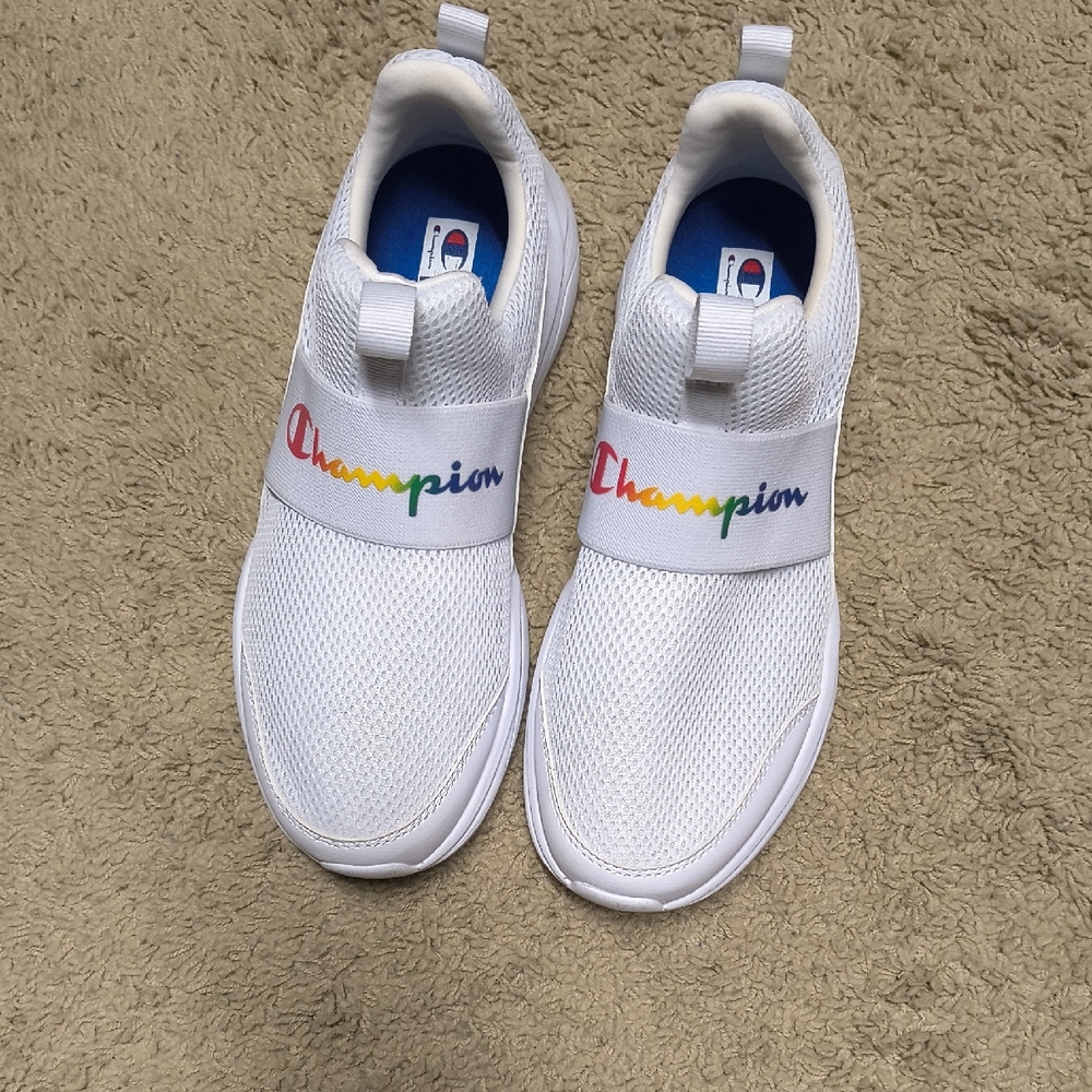 Champion Women's White Slip-On Sneakers